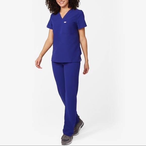 ISO Figs Deep Royal Blue Scrub Pants Large - Picture 1 of 2
